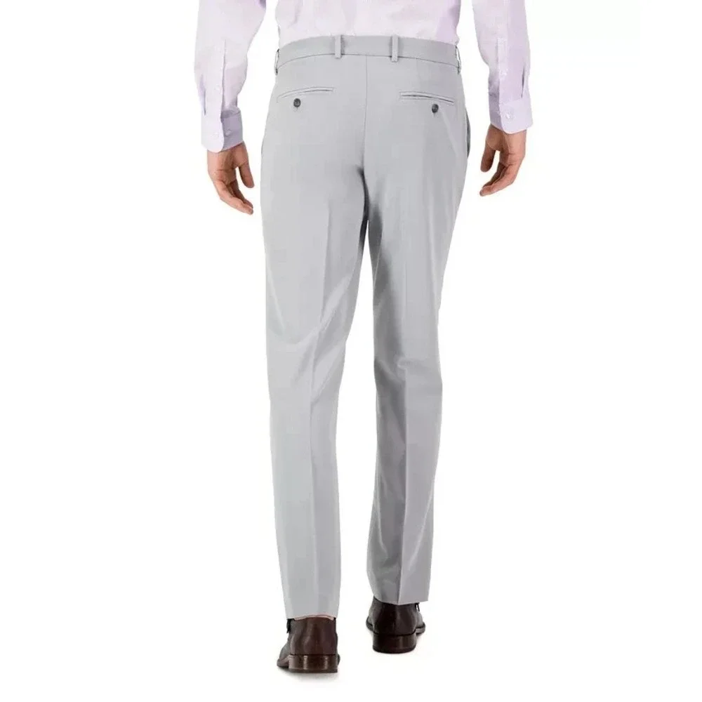 Perry Ellis Men's Stone‎ Modern Fit Stretch Resolution Pants 36Wx32L Pastel Grey